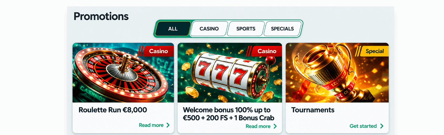 Bonusübersicht Betalright Casino — Beispiel und Konditionen