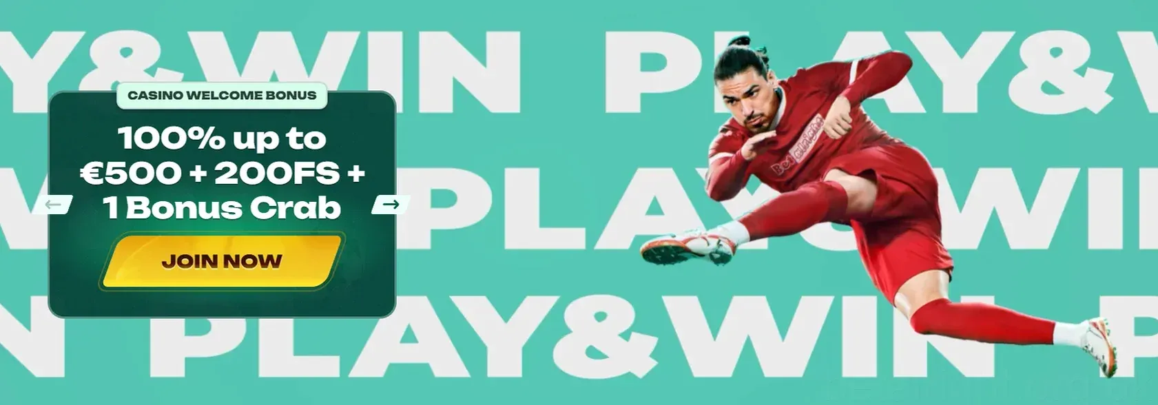 Betalright Casino Bonus 500 € + 200 Freispiele Banner